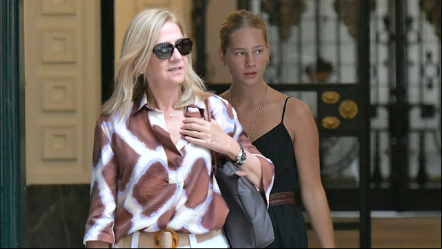La infanta Cristina con su hija Irene