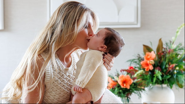 Crys Dyaz con su hijo Martín