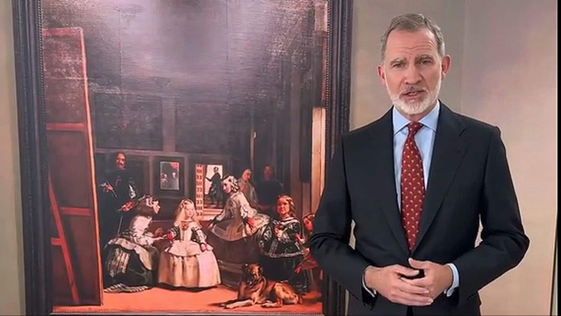El rey Felipe explica 'Las Meninas' en el Museo del Prado: 'Hay muchas interpretaciones sobre esta obra’