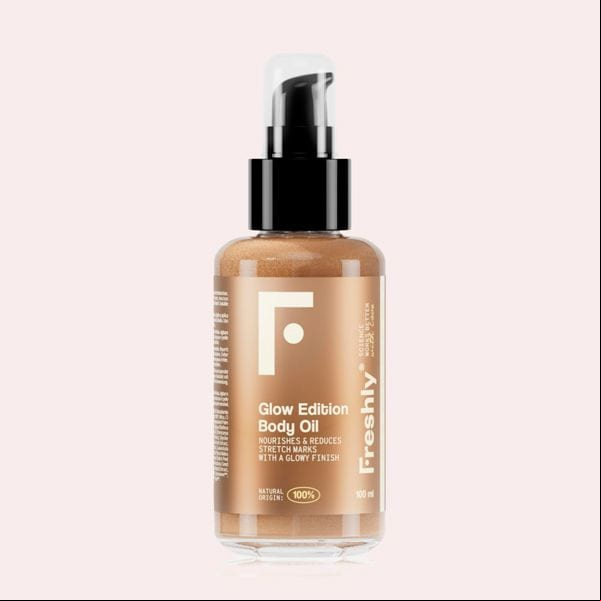Iluminador corporal 100% natural con destellos dorados