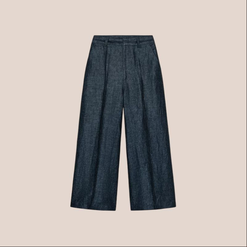pantalon lino denim